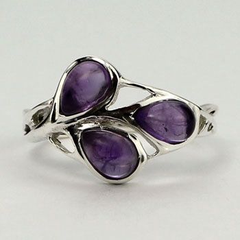 Amethyst Buds Ring