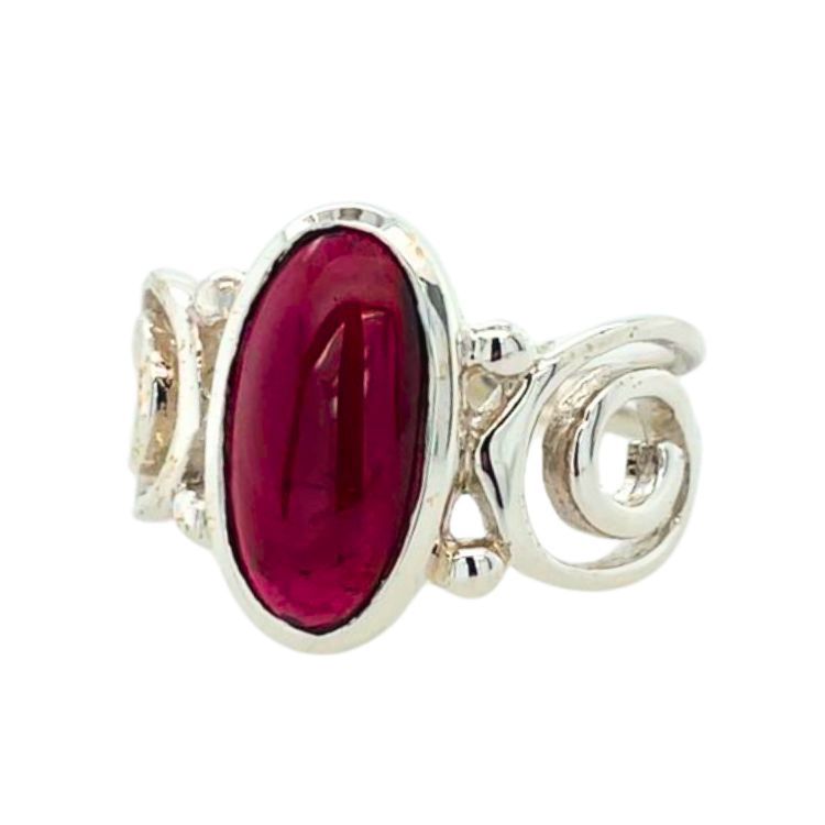 Garnet Rock and Roll Ring