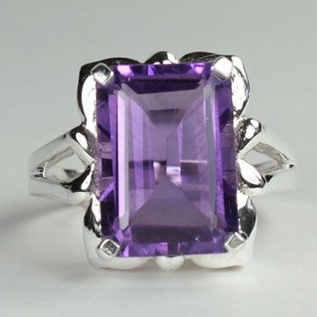Amethyst Art Ring
