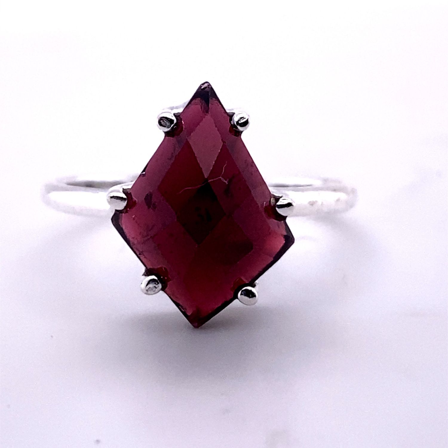 Garnet Free Form Glitz Ring
