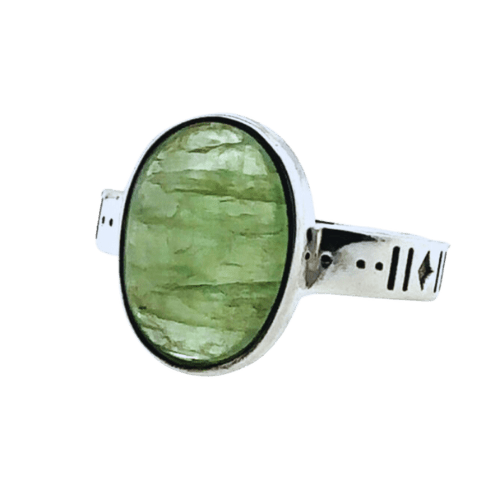 Green Kyanite Earth Essence Ring