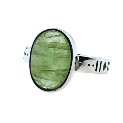 Green Kyanite Earth Essence Ring