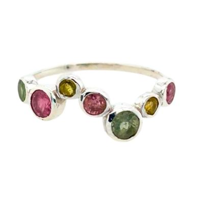 Multi Tourmaline Dancing Ring
