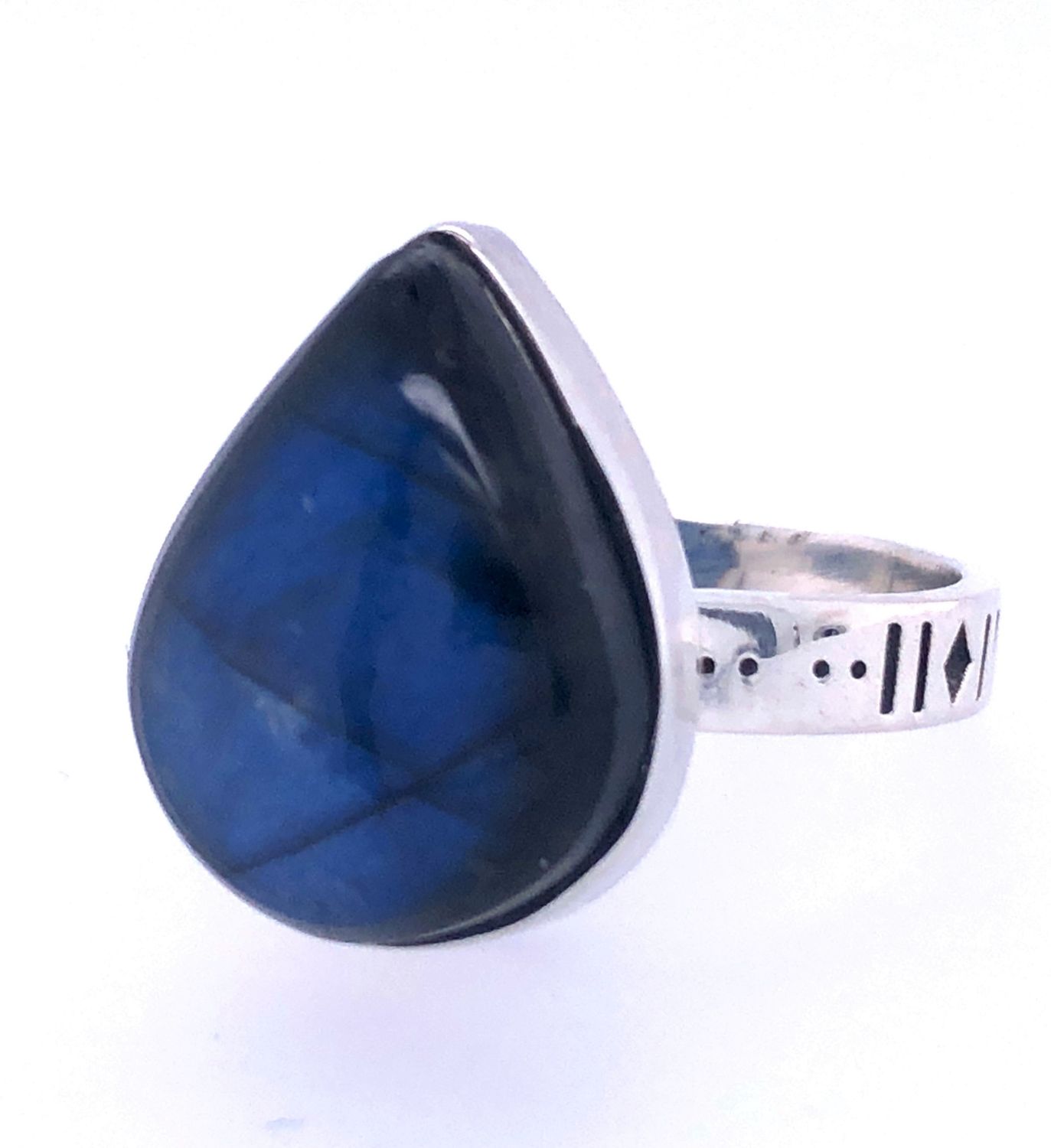 Labradorite Teardrop Duchess Ring