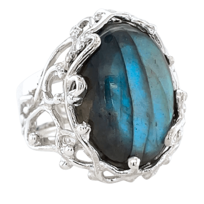 Labradorite Branching Out Ring