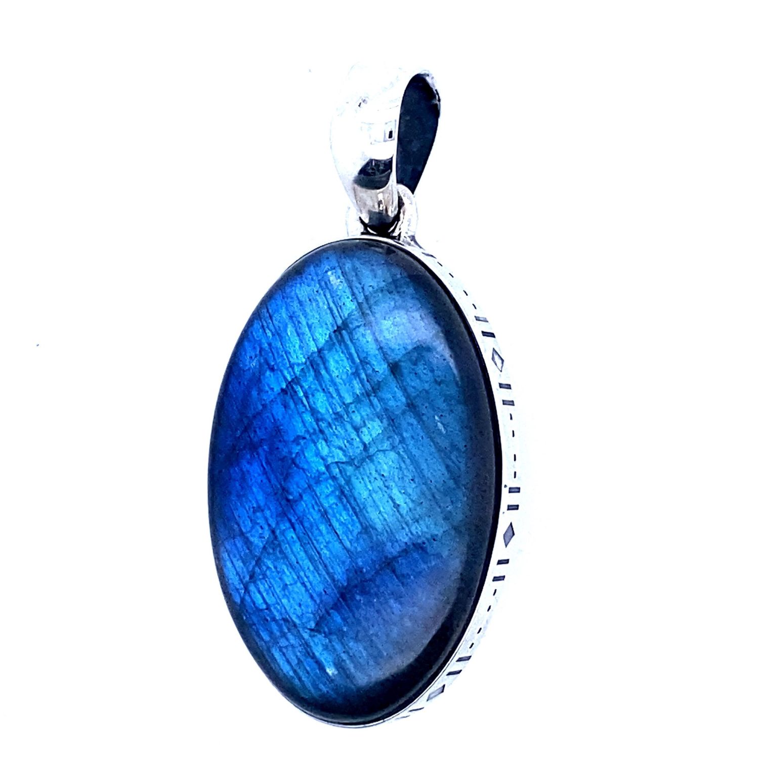 Labradorite Midnight Blue Flash Unisex Pendant