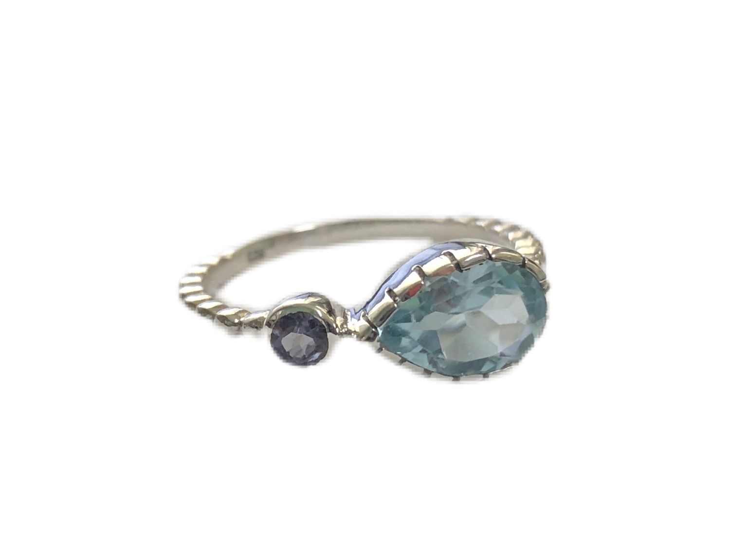 Blue Topaz Iolite Cheer Up Ring