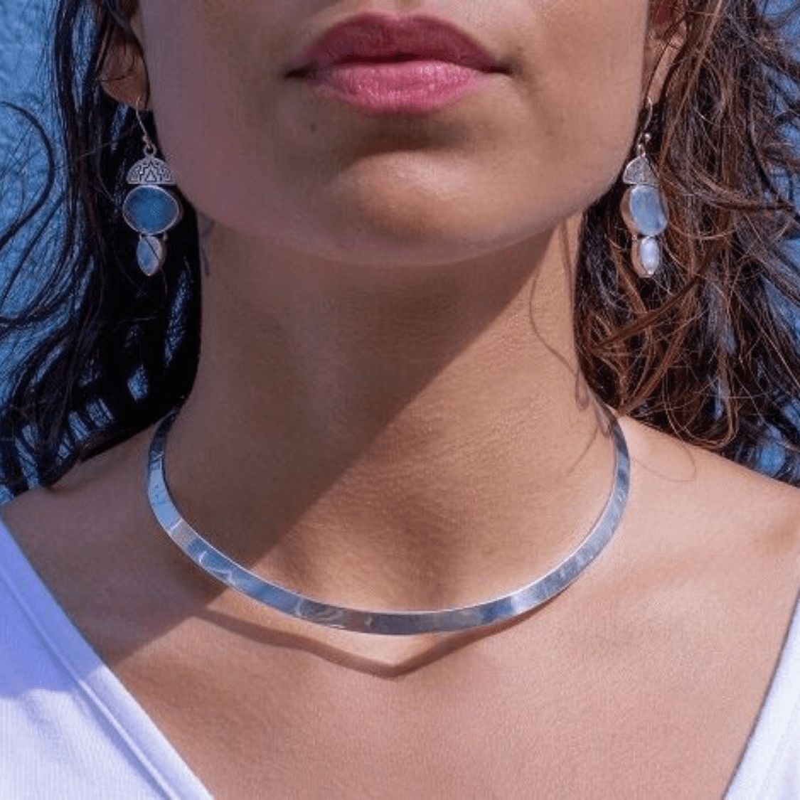 Sterling Silver Ultramodern Choker