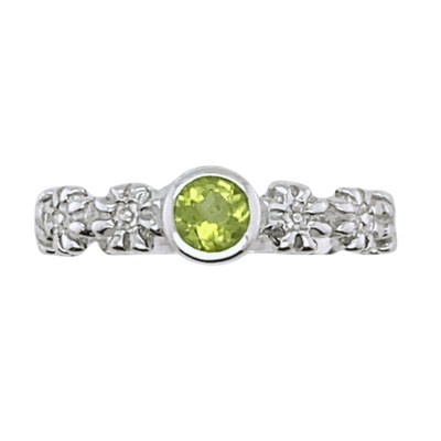 Peridot Daisy Chain Ring