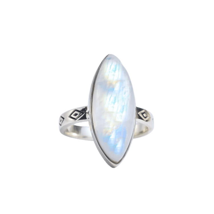Moonstone Reverie Marquise Ring