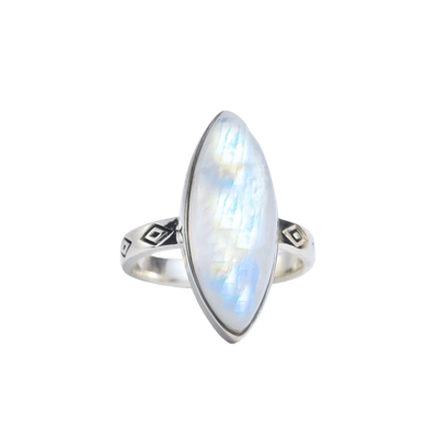 Moonstone Reverie Marquise Ring