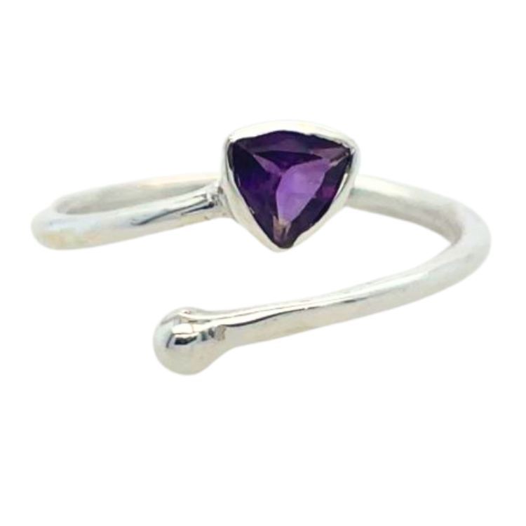 Amethyst Adjustable Wrap Ring