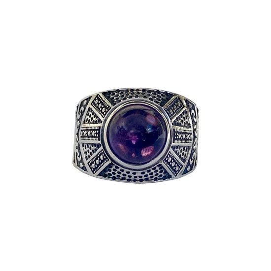 Amethyst Thor's Thunder Unisex Ring