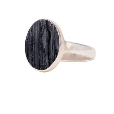 Black Tourmaline Strength Ring