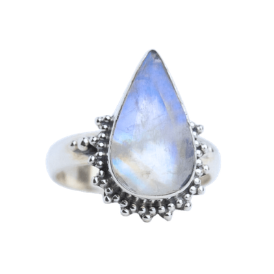 Moonstone Tribal Shine Tear Ring