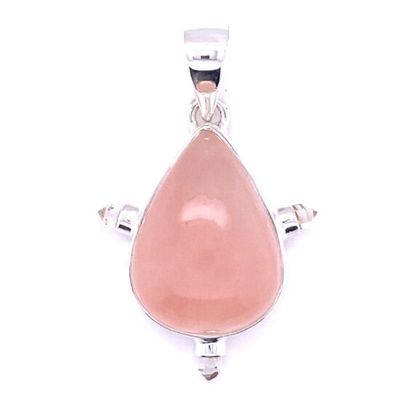 Rose Quartz Crystalline Pendant