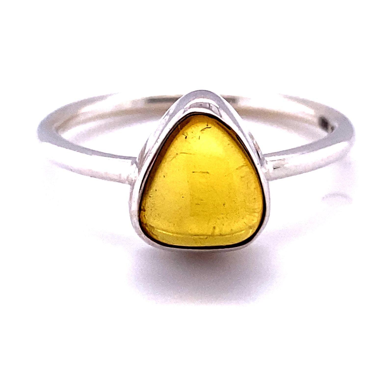 Amber Freeform Honeydrop Ring