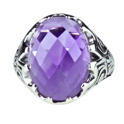 Amethyst Spectacular Unisex Ring