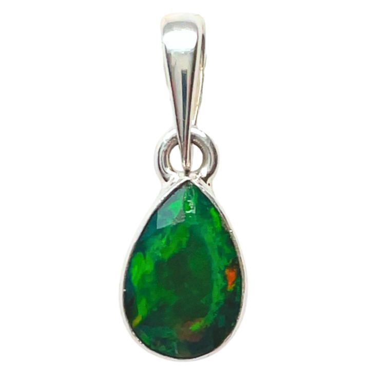 Black Flash Opal Pendant