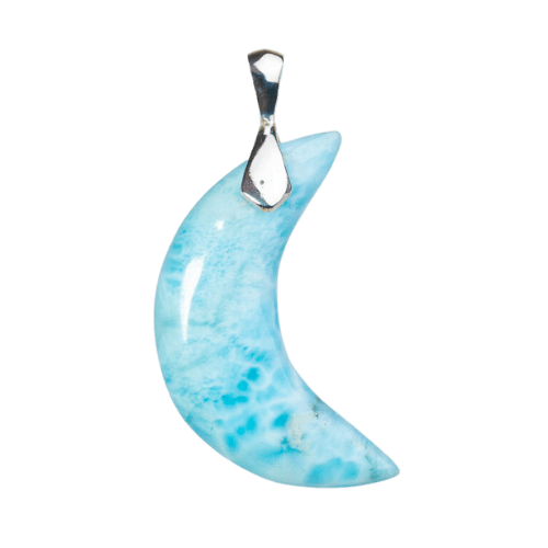 Larimar Magic Moon Pendant
