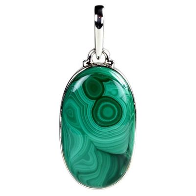 Malachite Bullseye Pendant