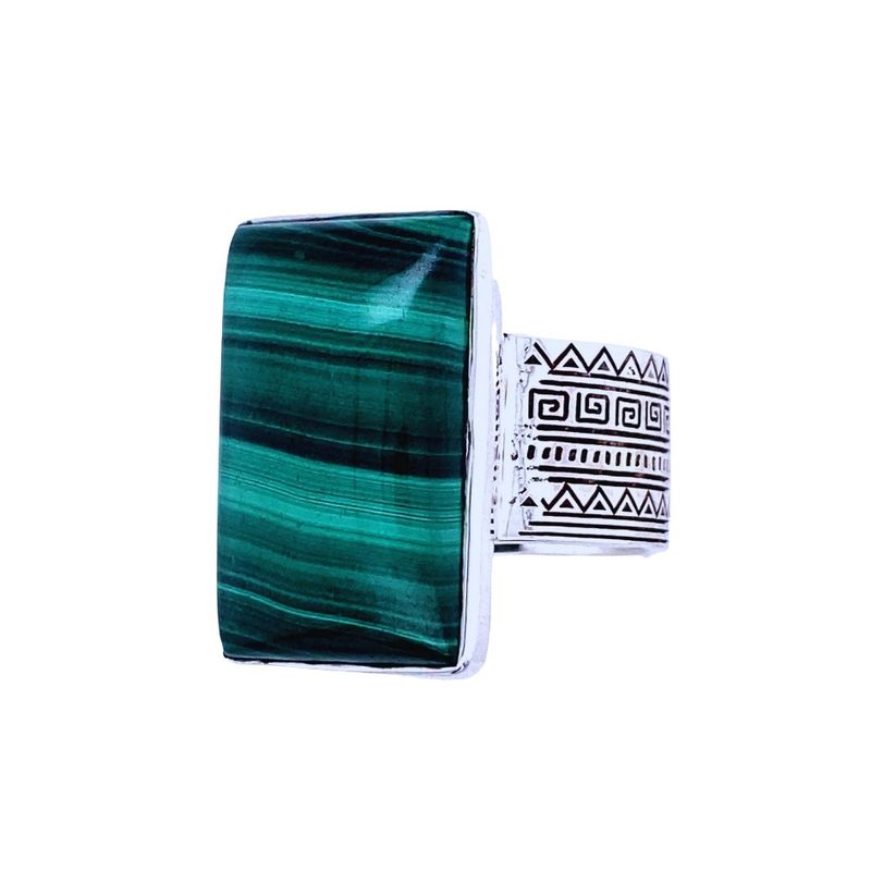 Malachite Sacred Tribe Unisex Multi Shape Ring