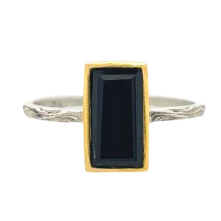 Black Onyx Roman Ring