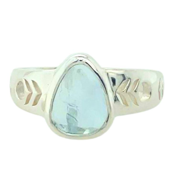 Aquamarine Mata Hari Ring
