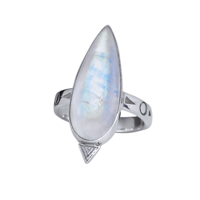 Moonstone Moondrop Ring