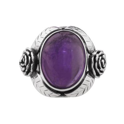 Amethyst Rose Ring