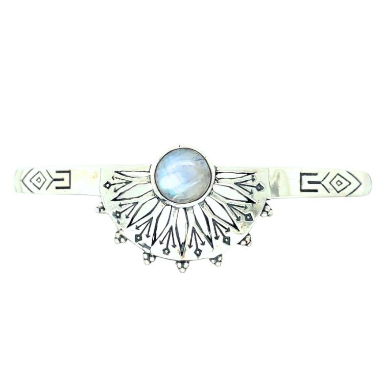 Moonstone Venus Goddess Cuff Bangle