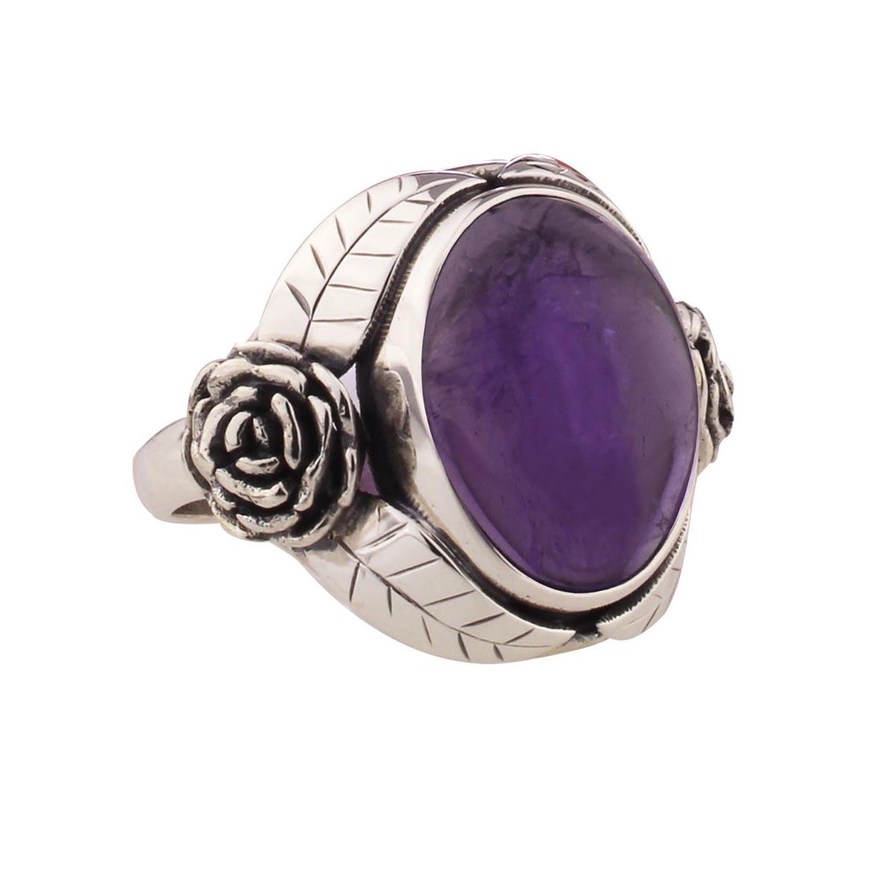 Amethyst Rose Ring