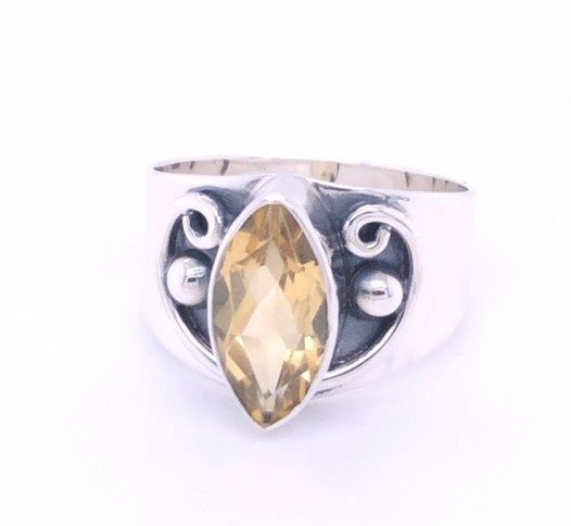 Citrine Cavalier Ring