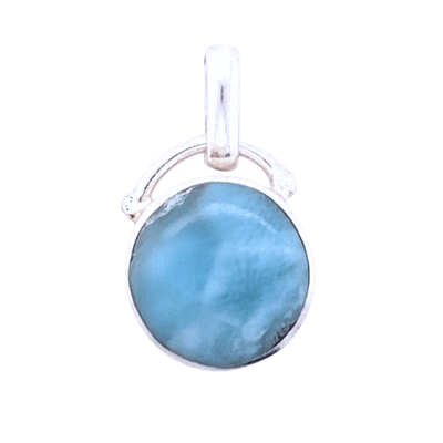 Larimar Pink Conch Reversible Pendant