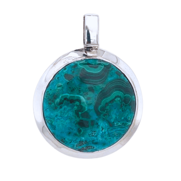 Azurite Malachite Chrysocolla Unisex Pendant