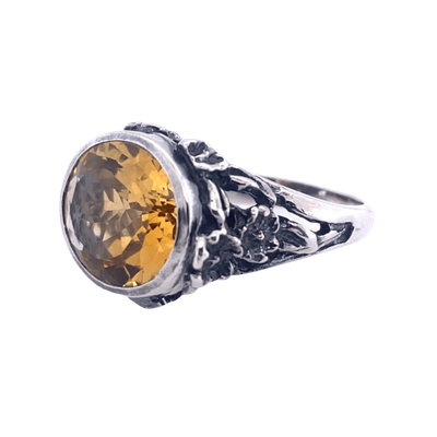 Citrine East-West Unisex Ring