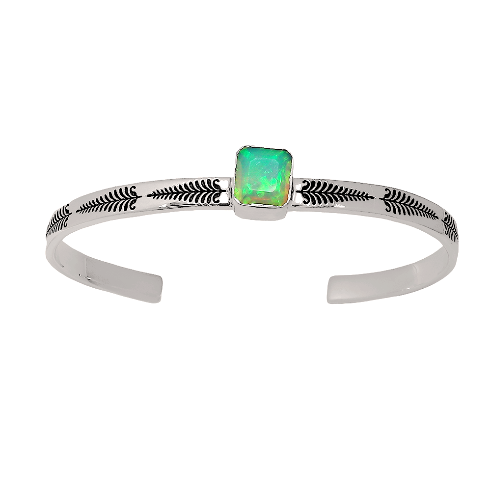 Opal Whispering Willow Wisdom Cuff Bangle