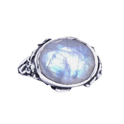 Moonstone East-West Unisex Ring