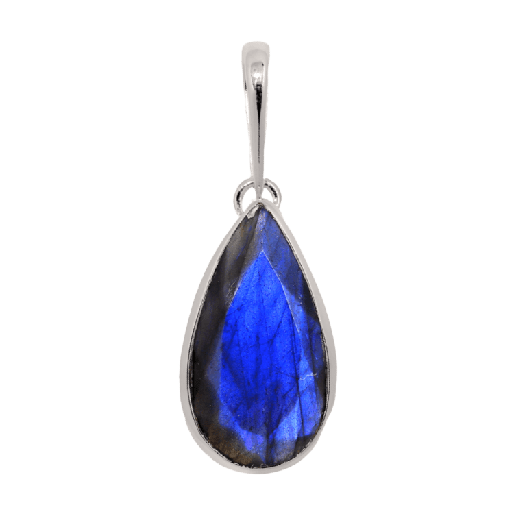 Labradorite Blue Light Flash Pendant
