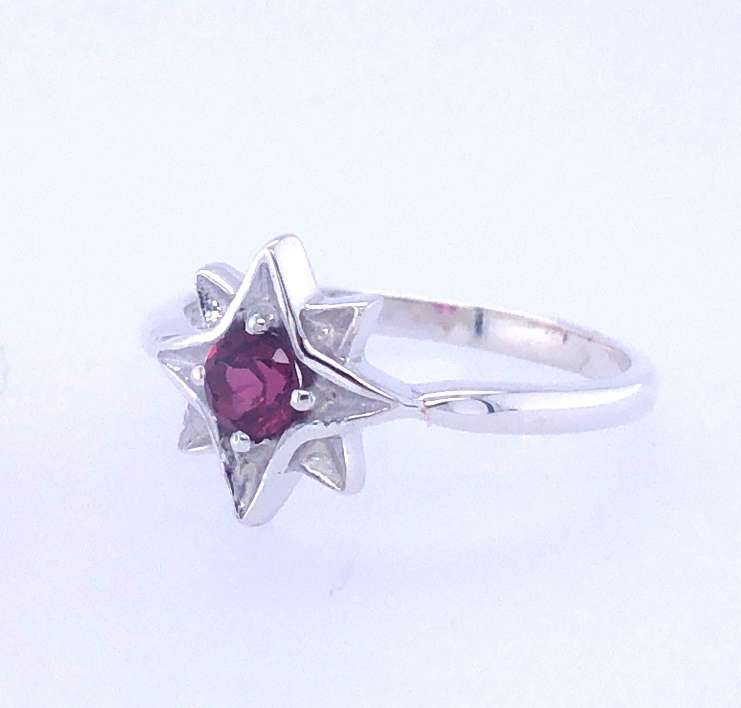 Rhodolite Garnet North Star Ring