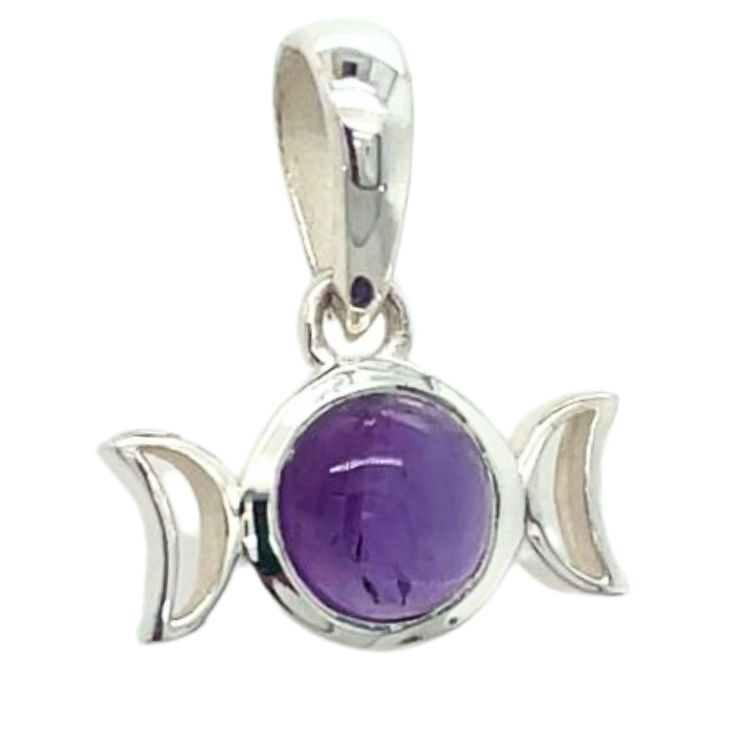 Amethyst Petite Triple Goddess Power Pendant