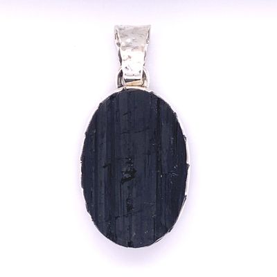 Black Tourmaline Sun Tribe Pendant