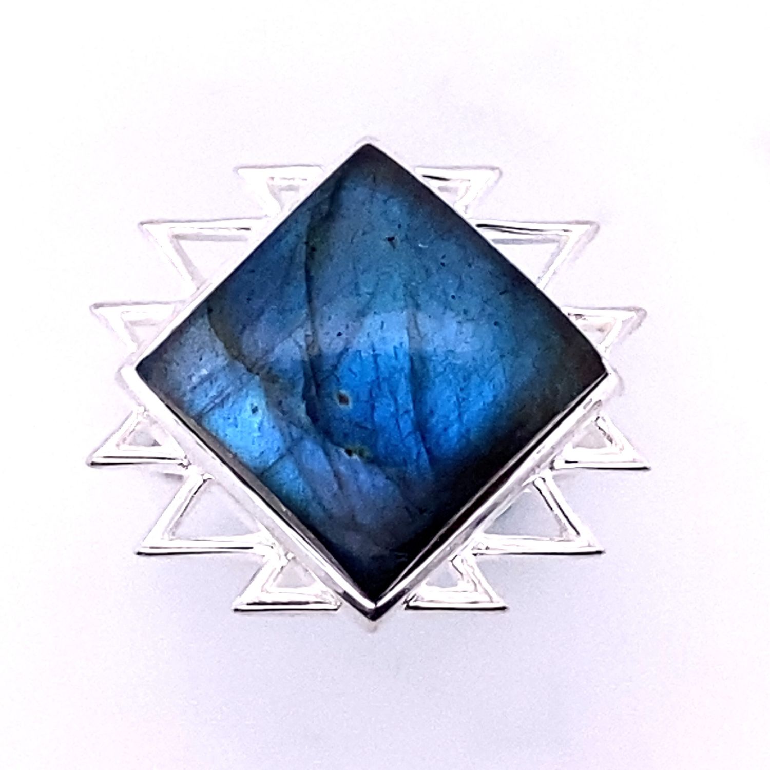 Labradorite Sacred Geo Ring