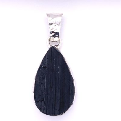 Black Tourmaline Sun Tribe Pendant