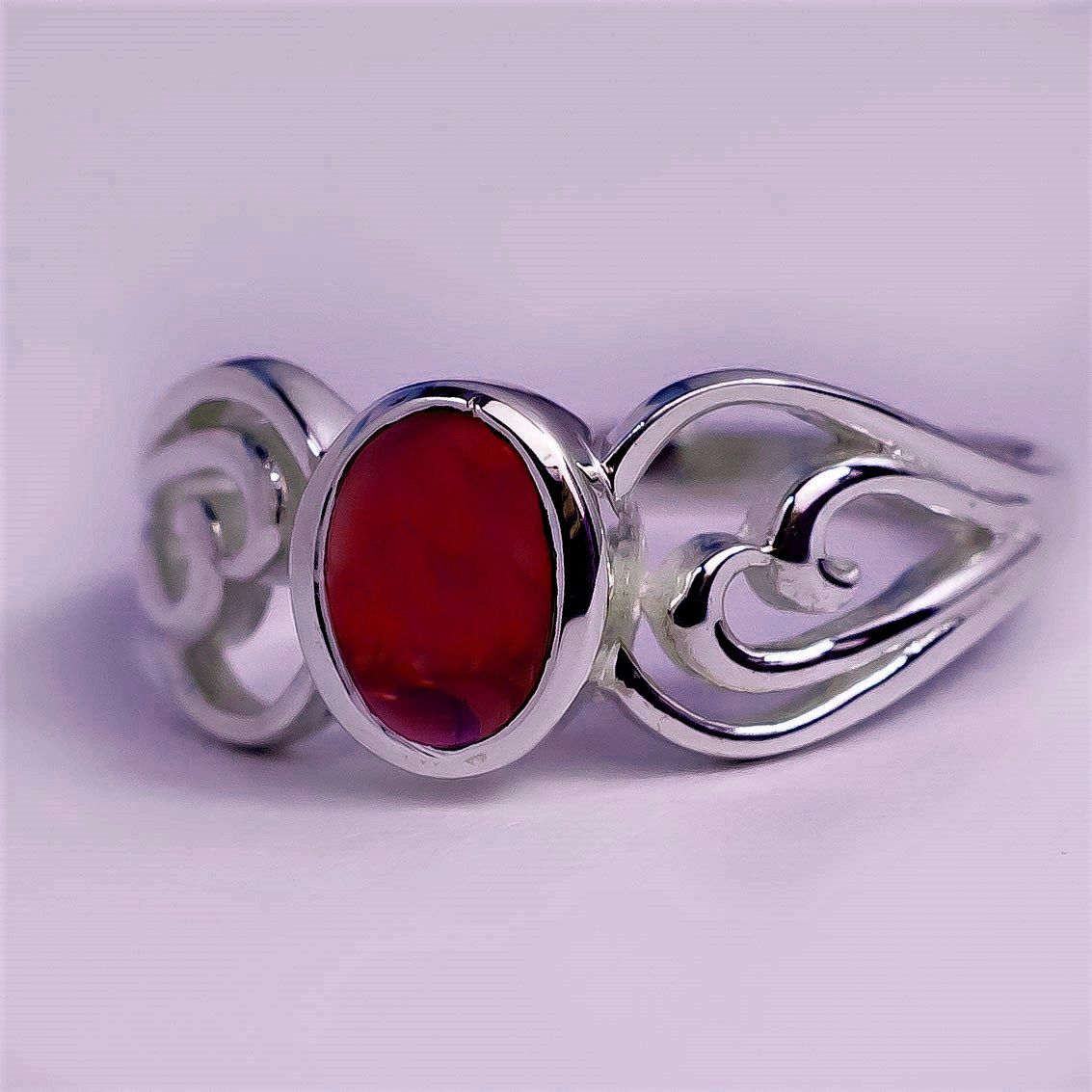 Garnet Sonata Fire Ring