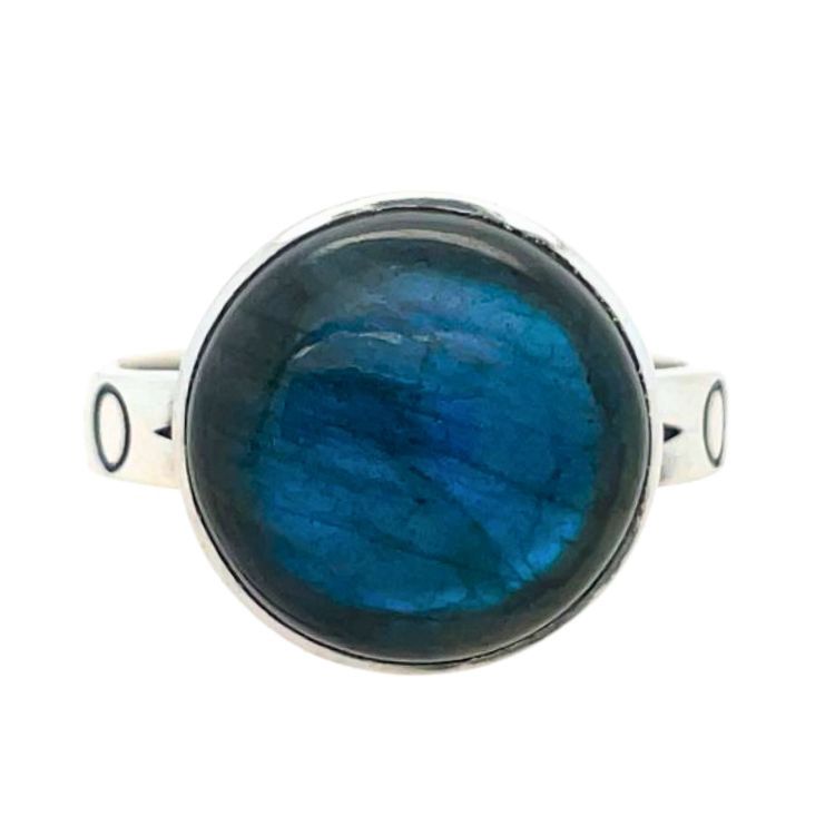 Labradorite Moon Spirit Round Ring