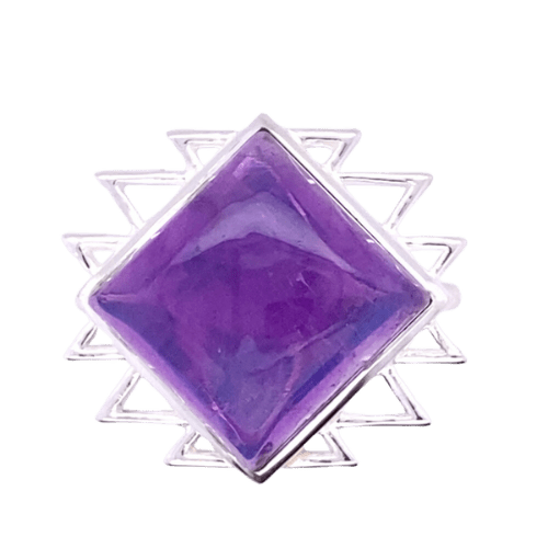 Amethyst Sacred Geo Ring