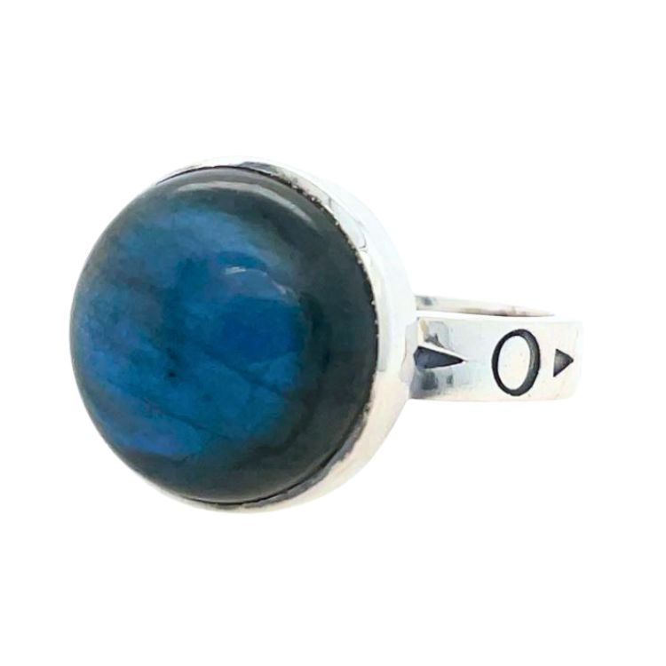 Labradorite Moon Spirit Round Ring