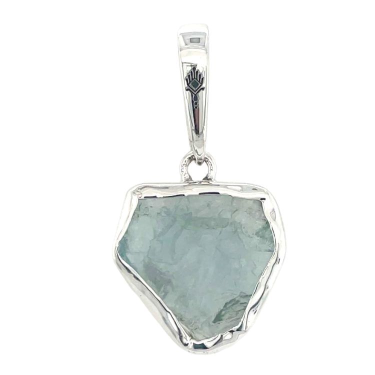 Aquamarine Heart Melting Unisex Pendant
