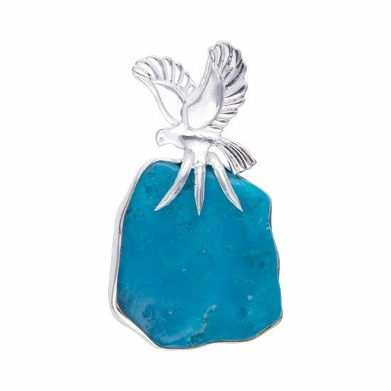 Turquoise Sacred Eagle Guide Pendant